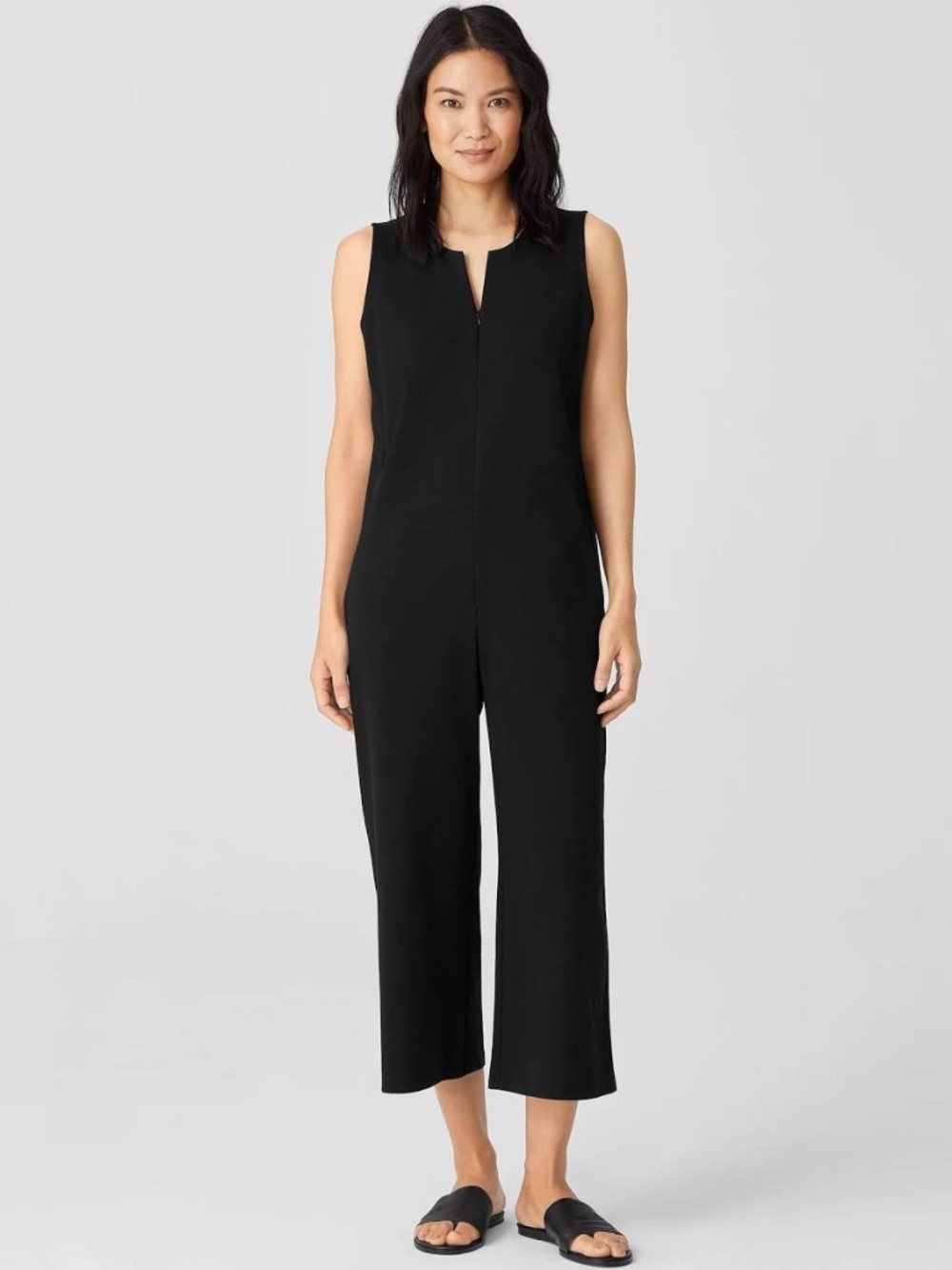Eileen Fisher Cropped Romper - Small